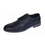 Pantofi barbati casual, eleganti din piele naturala bleumarin 411BLMBOX